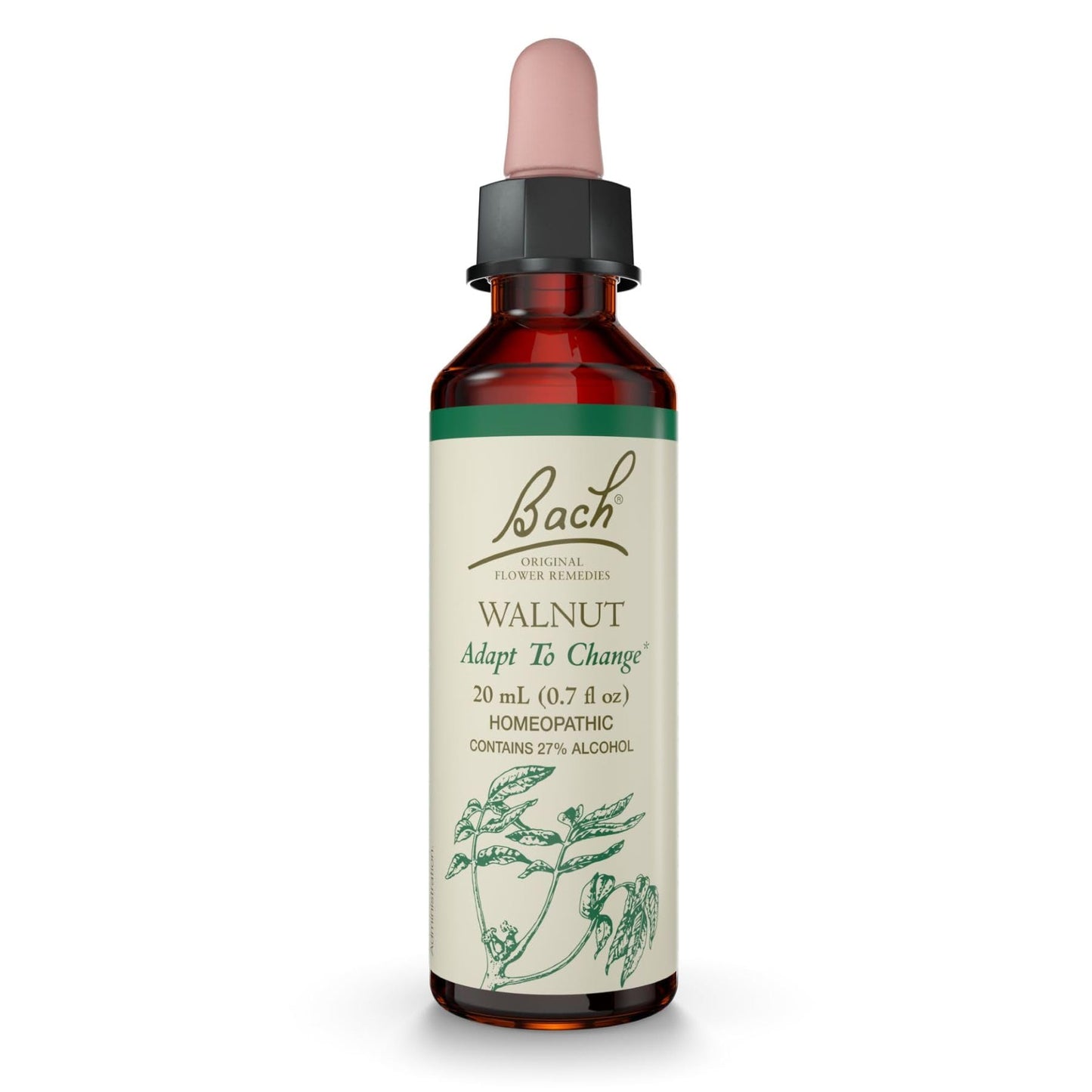 Bach Walnut Flower Remedy – Adapt to Change (20mL Dropper) | Vegan, Gluten Free, Sugar Free