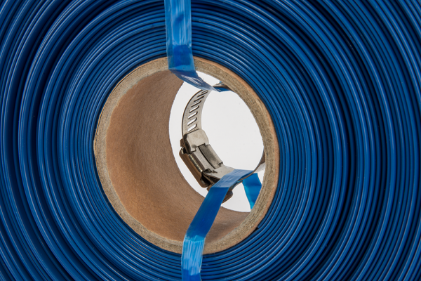 LayFlat 1" / 25mm x 10metres Water Discharge Aqua Hose Pipe Pump Irrigation with Free Secure Hose Clip