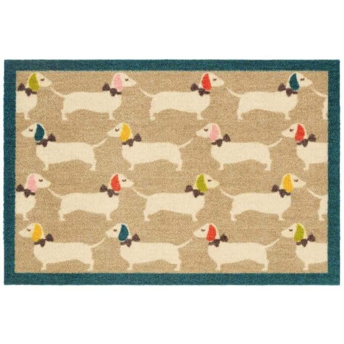 Dog Themed Washable Mat and Runner