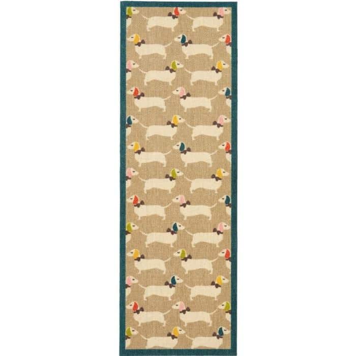 Dog Themed Washable Mat and Runner