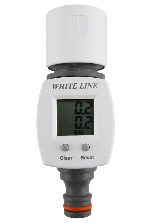 Water Flow Meter Snap on Connector Drip Irrigation Fitting Garden Irrigation Kit