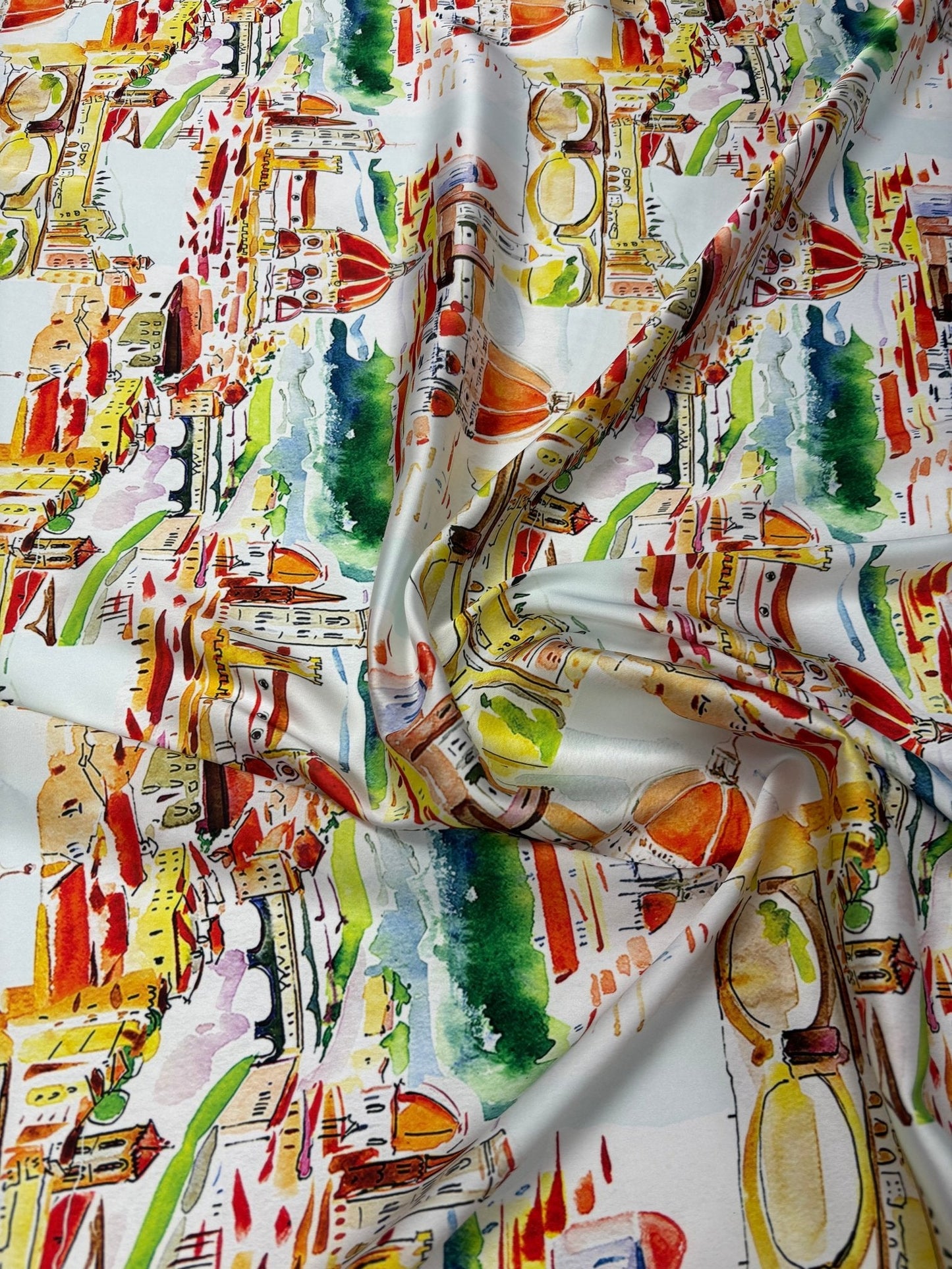 Florence Cathedral Pattern Fabric by Metre
