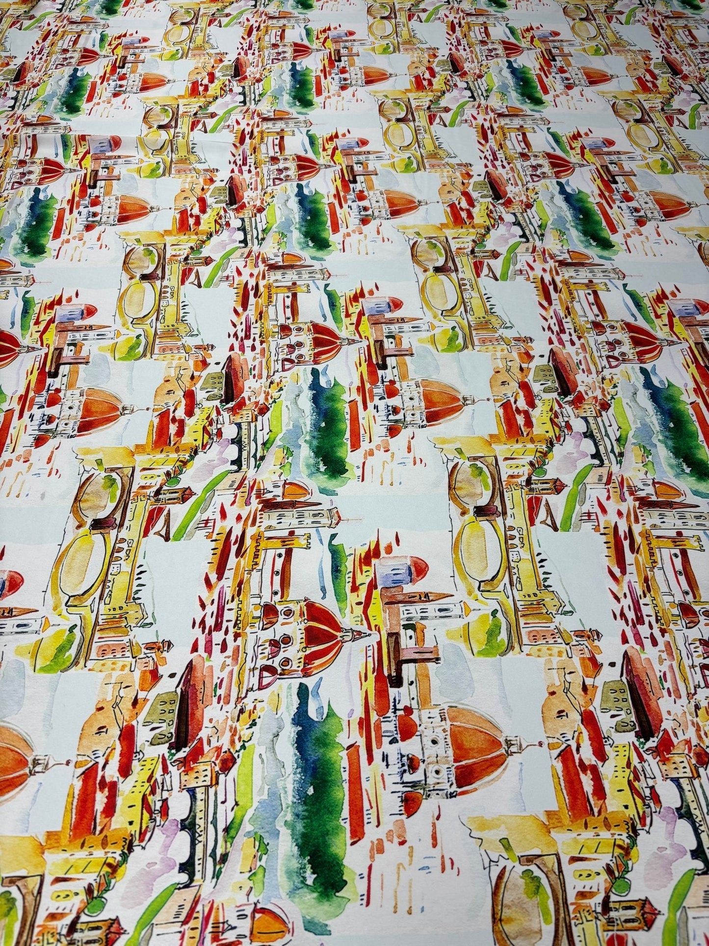 Florence Cathedral Pattern Fabric by Metre