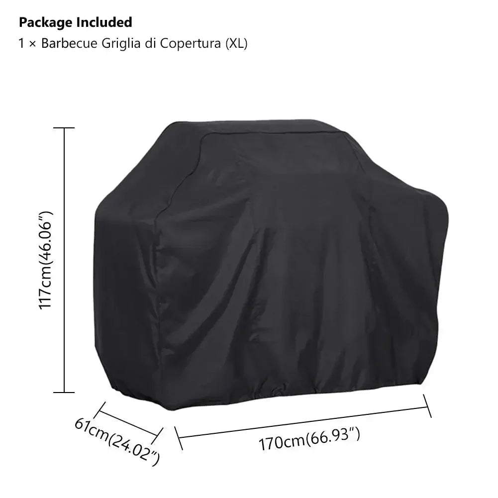Waterproof BBQ Grill Cover – Anti-Dust, Rain & UV Protection for Gas, Electric & Charcoal Barbecues – Outdoor Garden BBQ Accessory