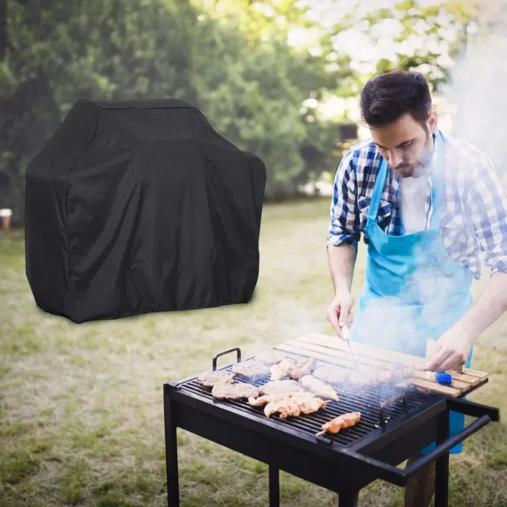 Waterproof BBQ Grill Cover – Anti-Dust, Rain & UV Protection for Gas, Electric & Charcoal Barbecues – Outdoor Garden BBQ Accessory