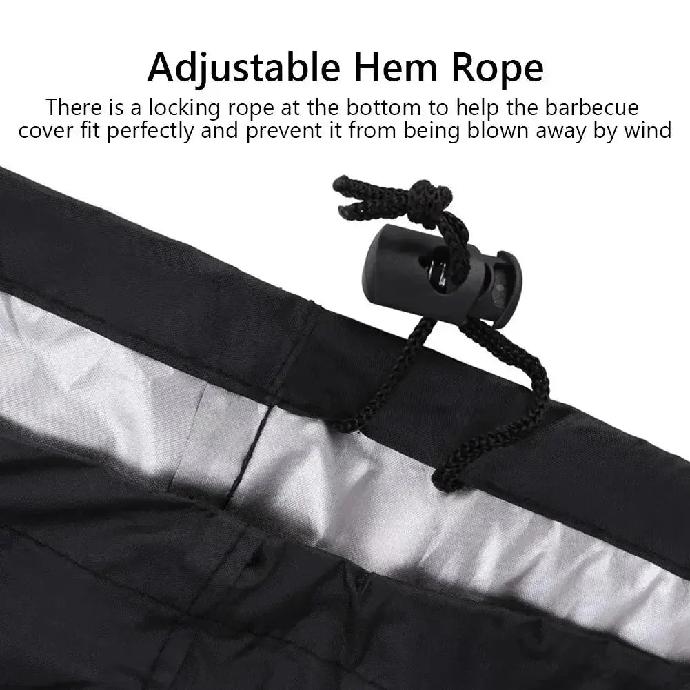 Waterproof BBQ Grill Cover – Anti-Dust, Rain & UV Protection for Gas, Electric & Charcoal Barbecues – Outdoor Garden BBQ Accessory