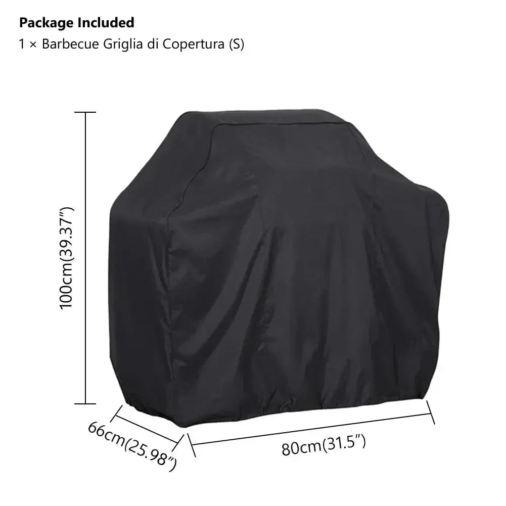 Waterproof BBQ Grill Cover – Anti-Dust, Rain & UV Protection for Gas, Electric & Charcoal Barbecues – Outdoor Garden BBQ Accessory