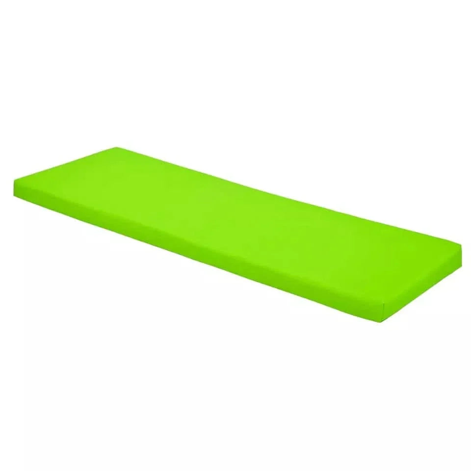Light Green Waterproof Garden Bench Cushion for 2 to 3 Seaters