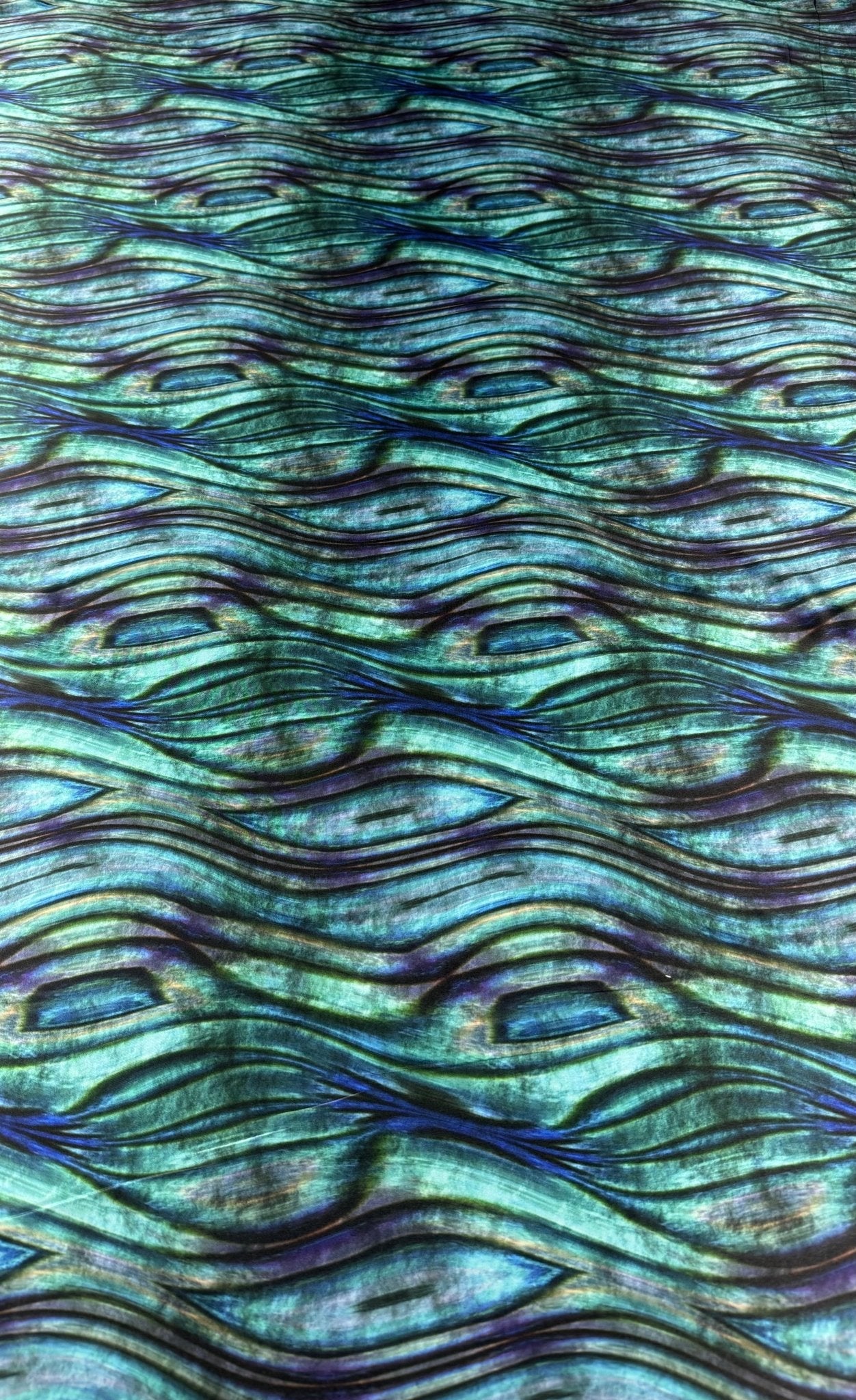 Wave Pattern Fabric By Metre