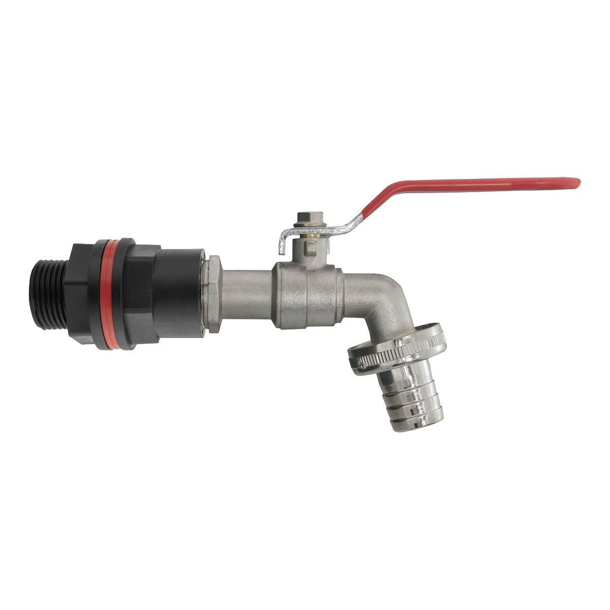 Water Butts Kit 1/2in With Lever Tap and Drill Bit Hose Pipe Fitting Tap Adapter