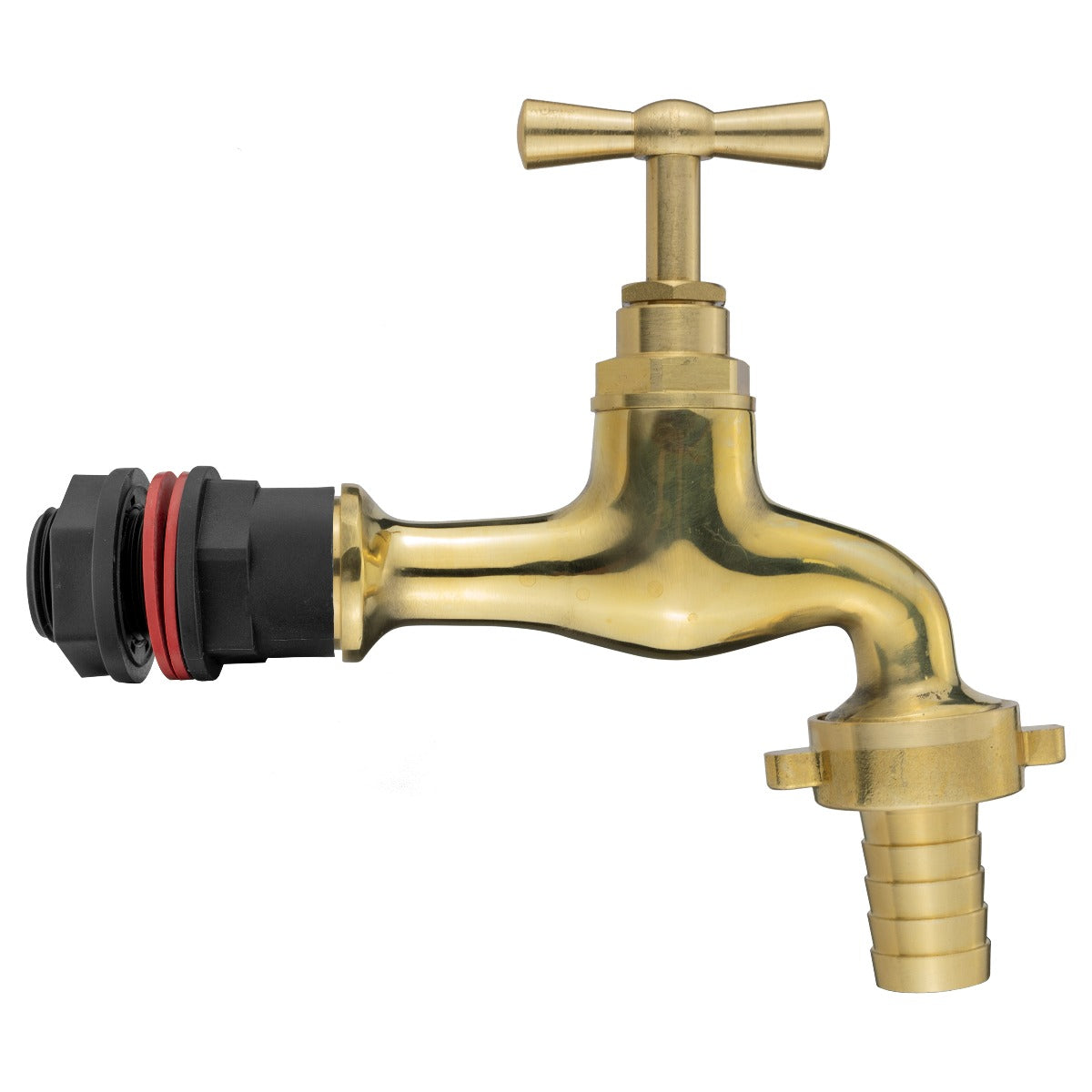Water Butts Kit 1/2" With Polish Brass Tap 15mm Outlet and Drill Bit