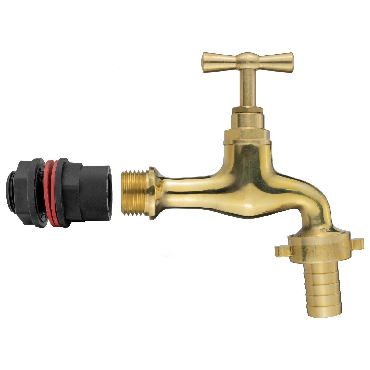 Water Butts Kit 1/2in With Polish Brass Tap 15mm Outlet for Outdoor Watering Kit