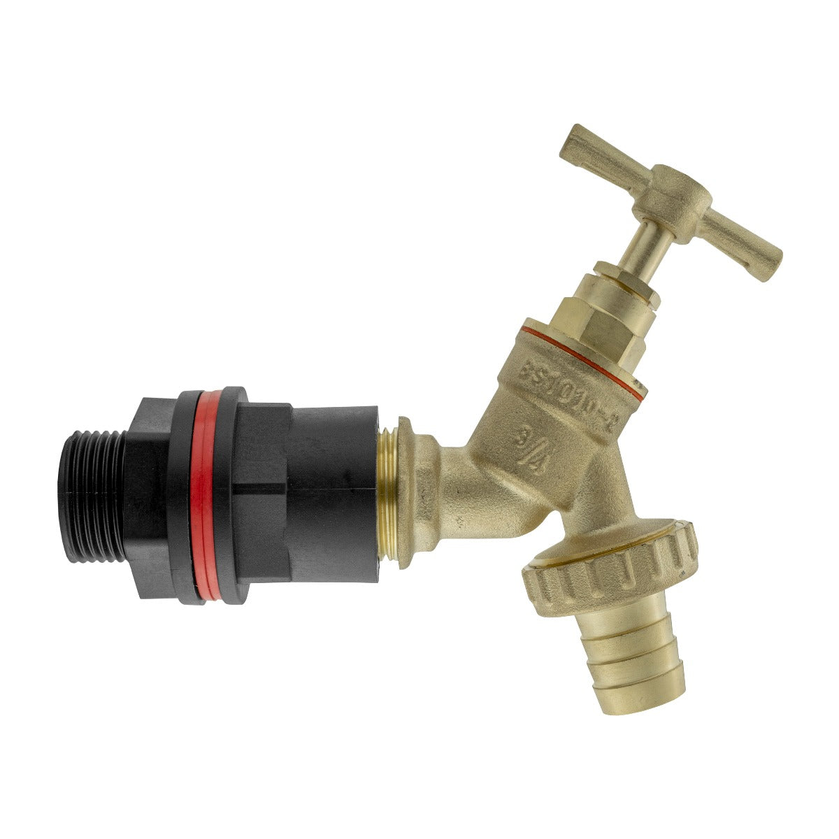 Water Butts Kit 3/4in With Brass Tap and Drill Bit Lawn Sprinkler Barb Connector