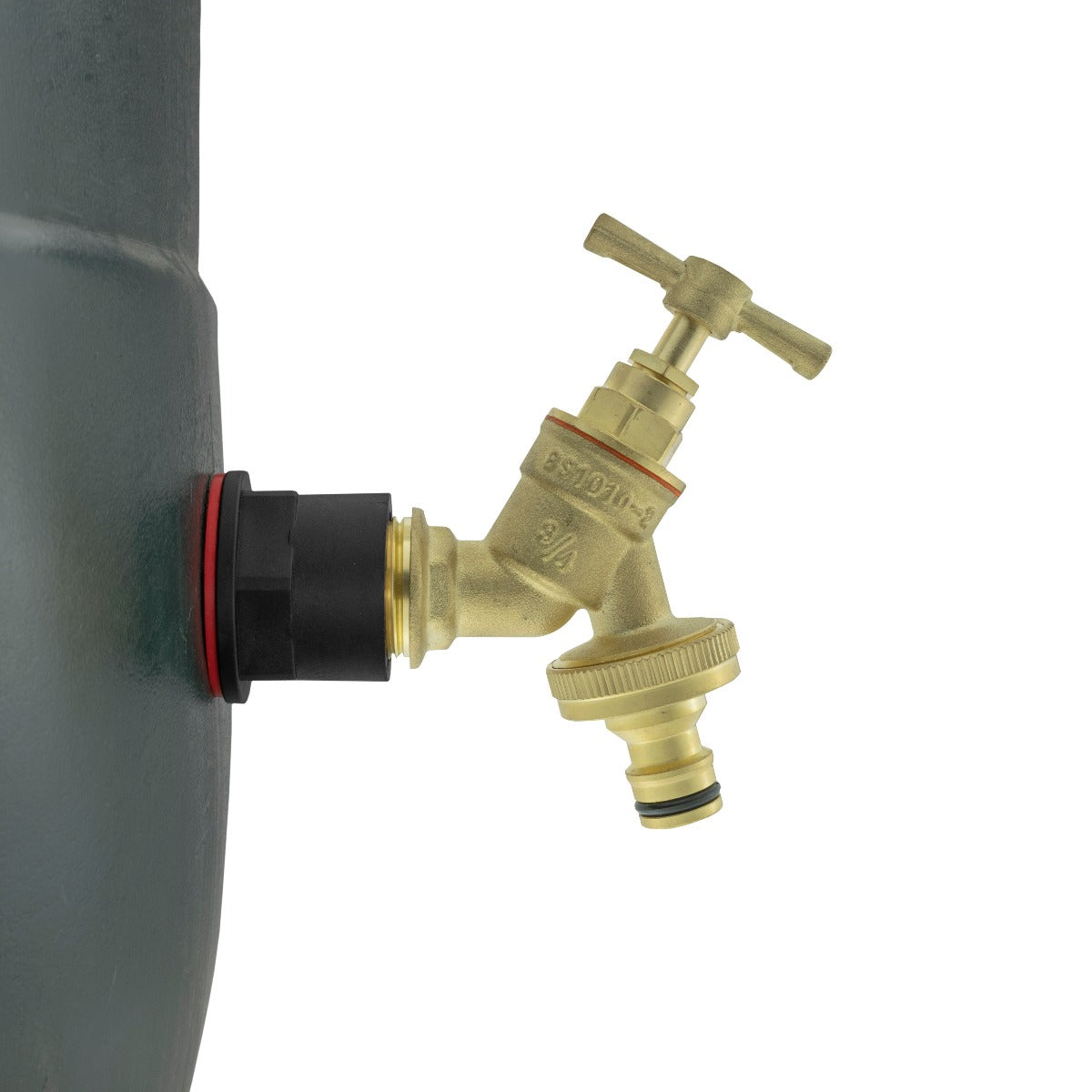 Water Butts Kit 3/4in with Brass Bib Tap and Snap On and Drill Bit Tap Adapter