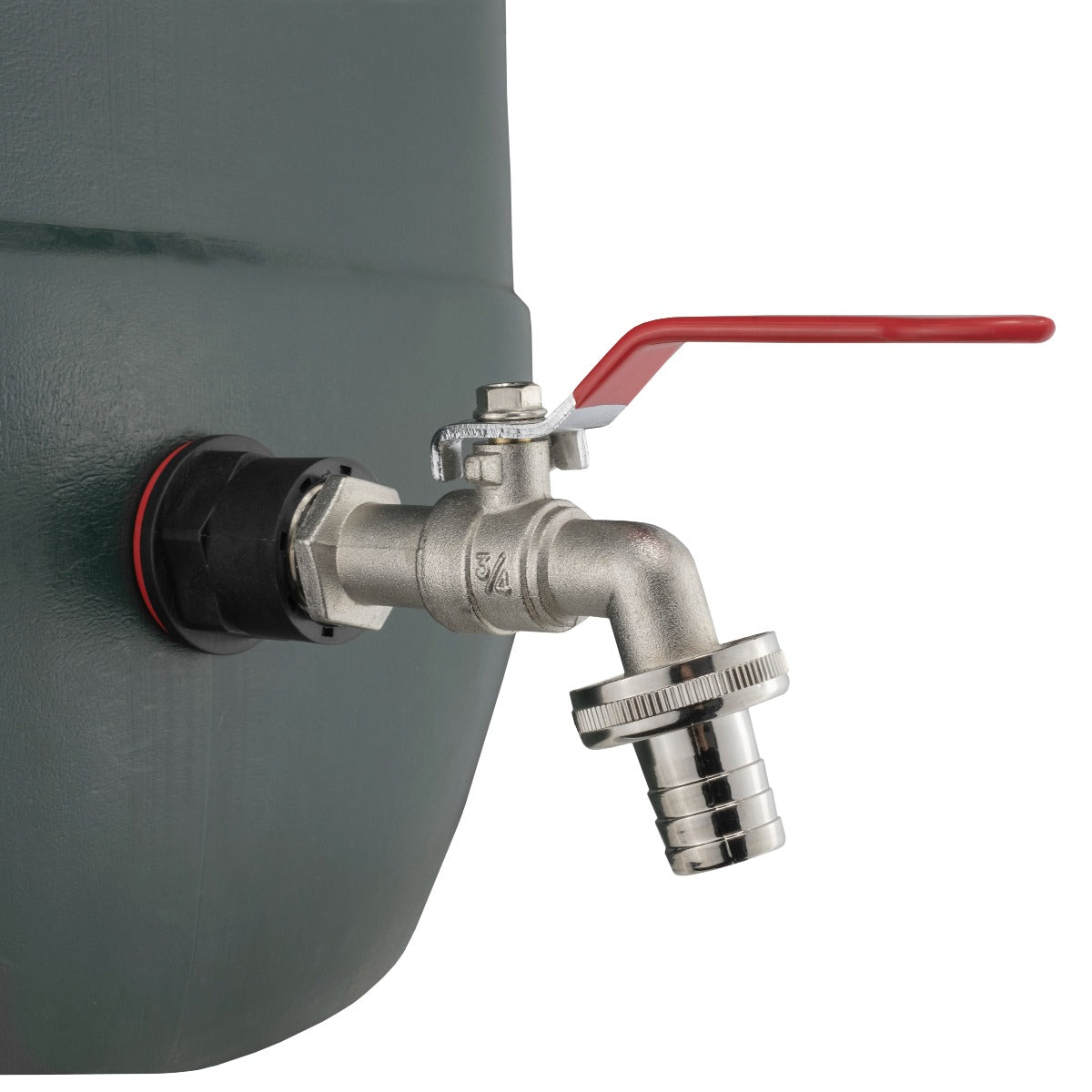 Water Butts Kit 3/4in with Lever Tap 3/4in Barb Outdoor Watering Kit Tap Adapter