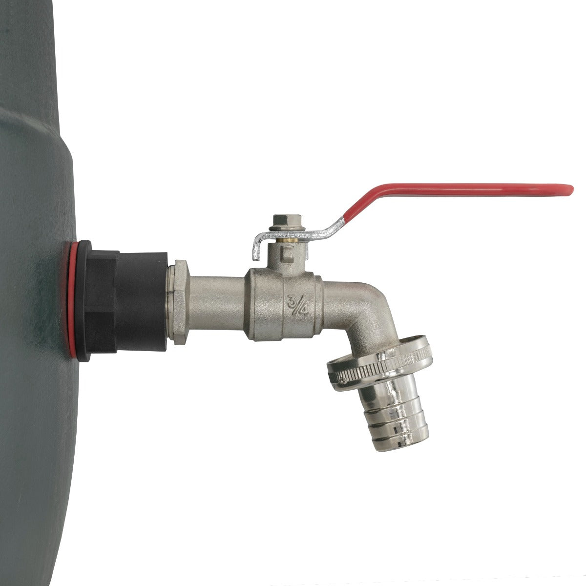 Water Butts Kit 3/4in with Lever Tap 3/4in Barb Outdoor Watering Kit Tap Adapter