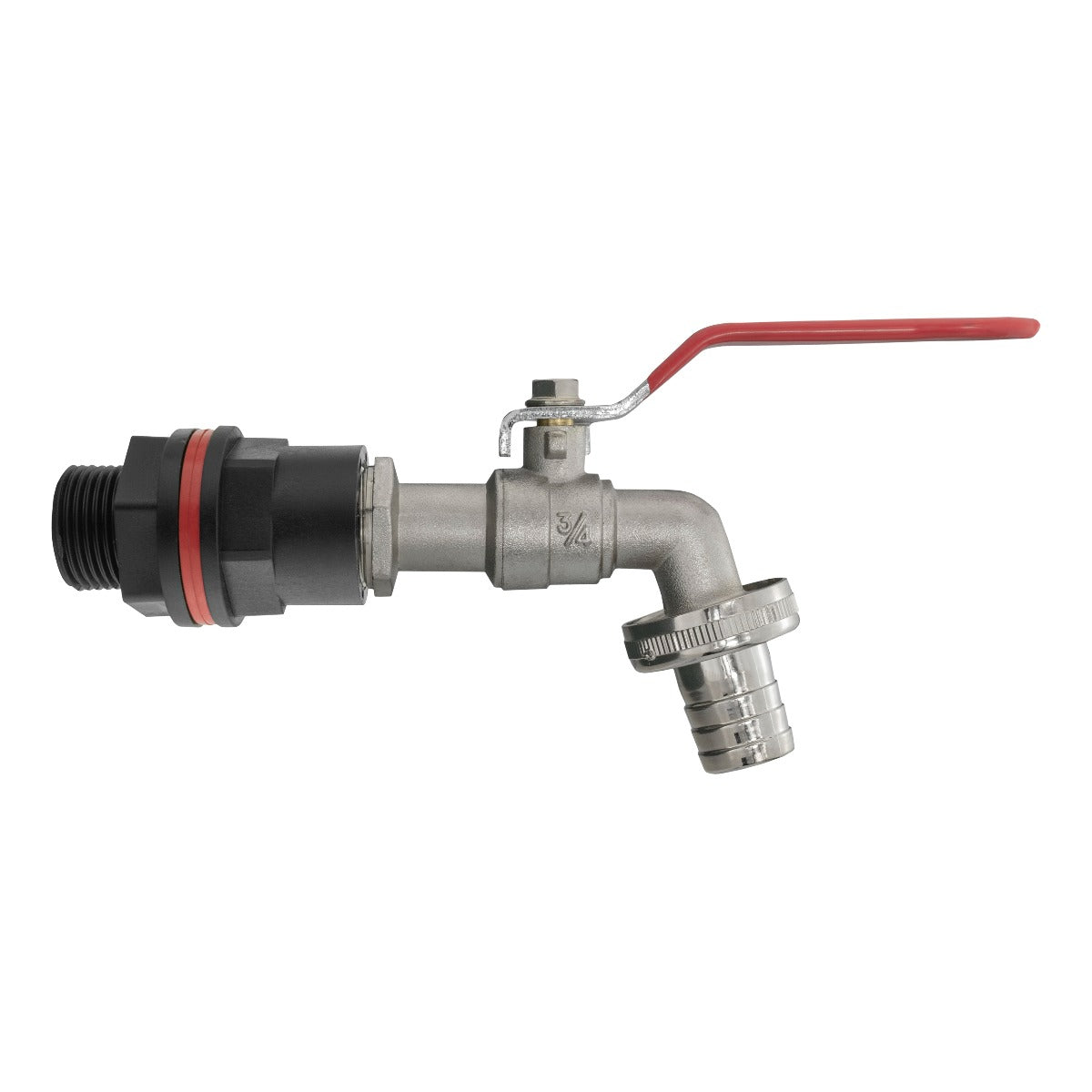 Water Butts Kit 3/4in with Lever Tap 3/4in Barb Outdoor Watering Kit Tap Adapter