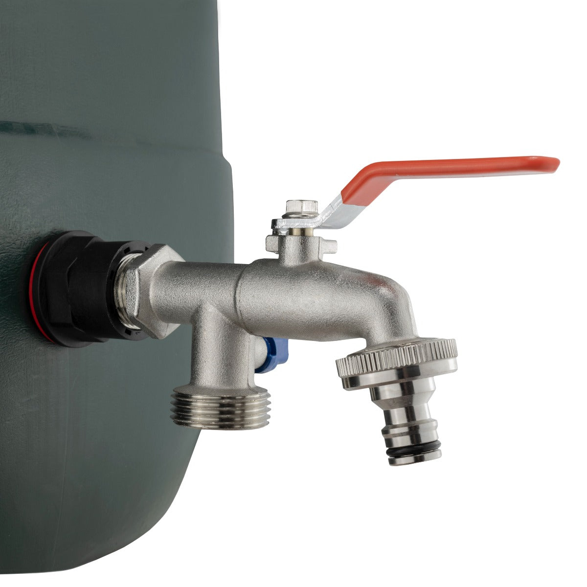 Water Butts Kit 3/4in With Double Tap and Drill Bit Garden Hose Pipe Tap Adapter