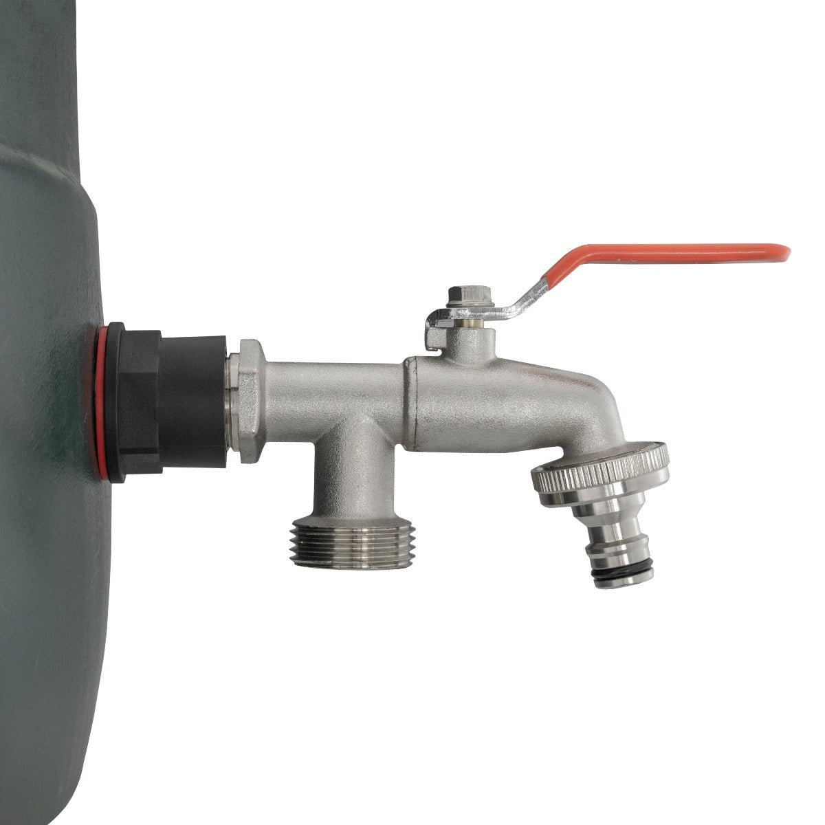Water Butts Kit 3/4in With Double Tap and Drill Bit Garden Hose Pipe Tap Adapter
