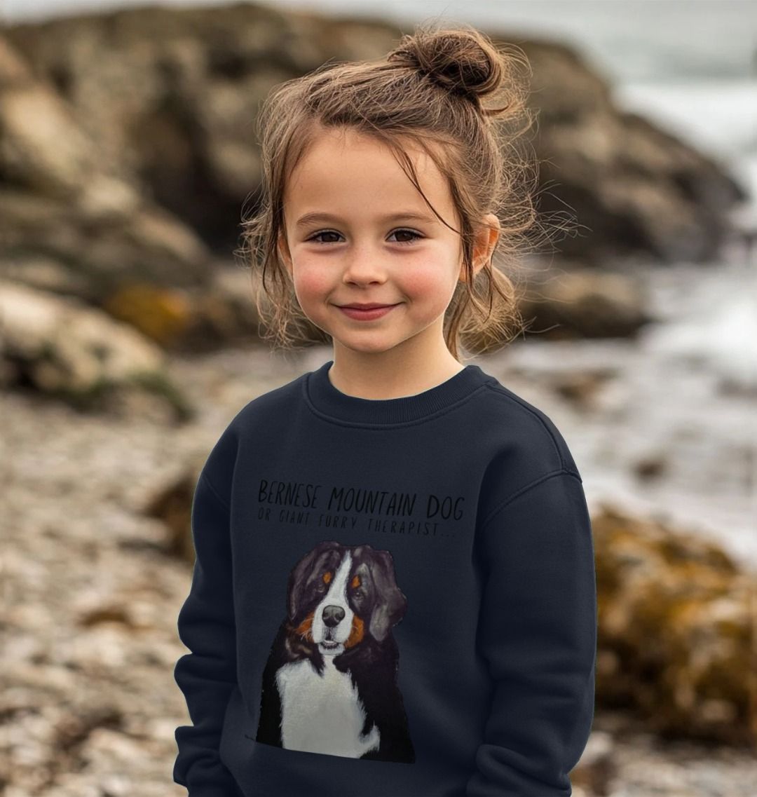 Bernese Mountain Dog Child's Sweatshirt – The Ultimate Giant Furry Therapist!