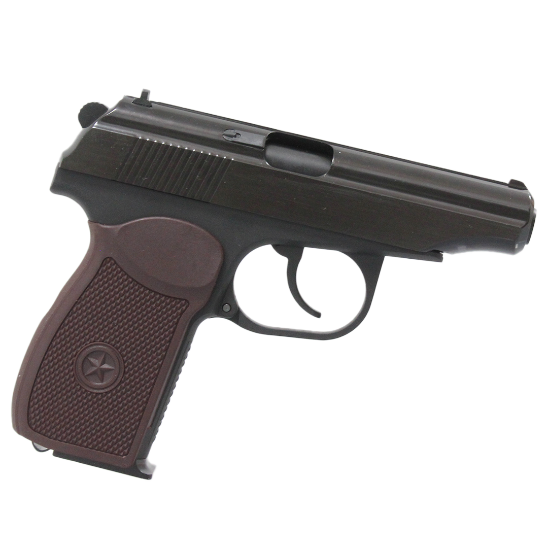 WE Makarov w/ Silencer & Extended Barrel - Brown grip