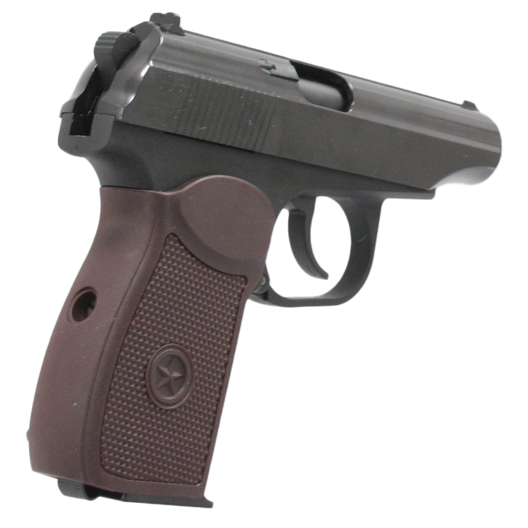 WE Makarov w/ Silencer & Extended Barrel - Brown grip