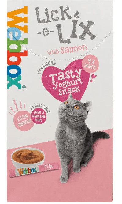 Webbox lick-e-lix salmon 4 x sachets