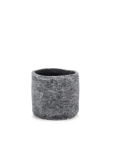 Grey Black Ancient Pot S