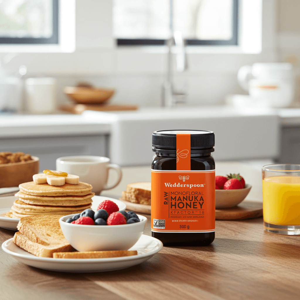 Wedderspoon Raw Manuka Honey KFactor 16+ – 500g
