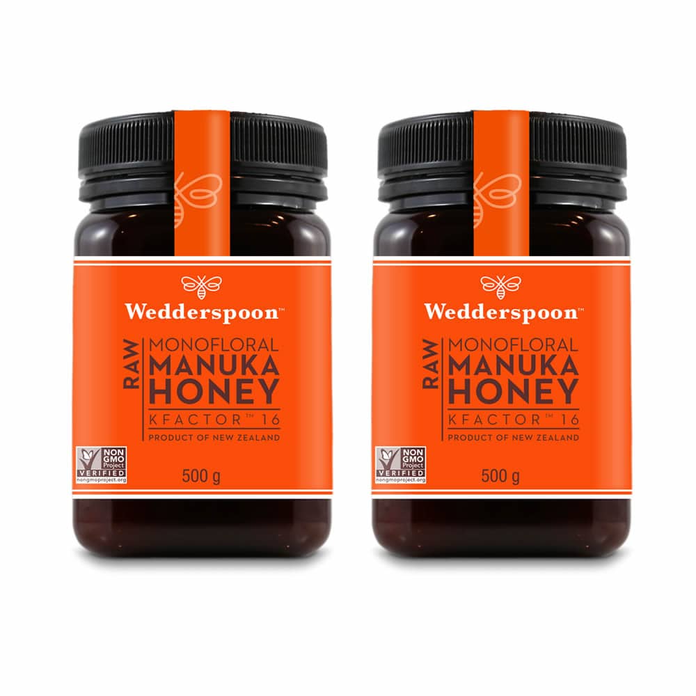 Wedderspoon Raw Manuka Honey KFactor 16+ – 500g