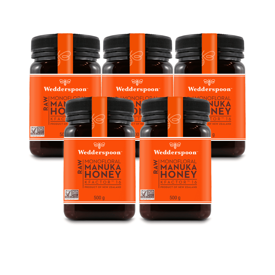 Wedderspoon Raw Manuka Honey KFactor 16+ – 500g