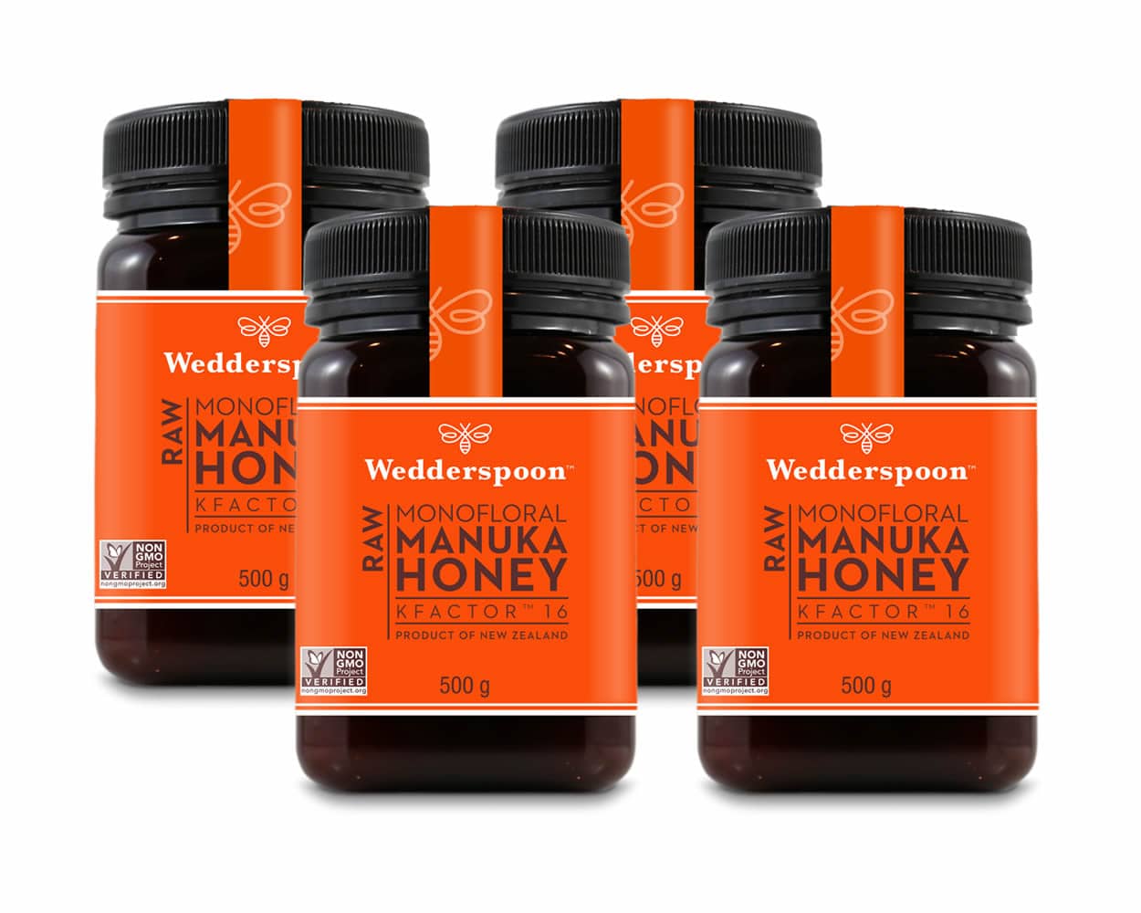 Wedderspoon Raw Manuka Honey KFactor 16+ – 500g