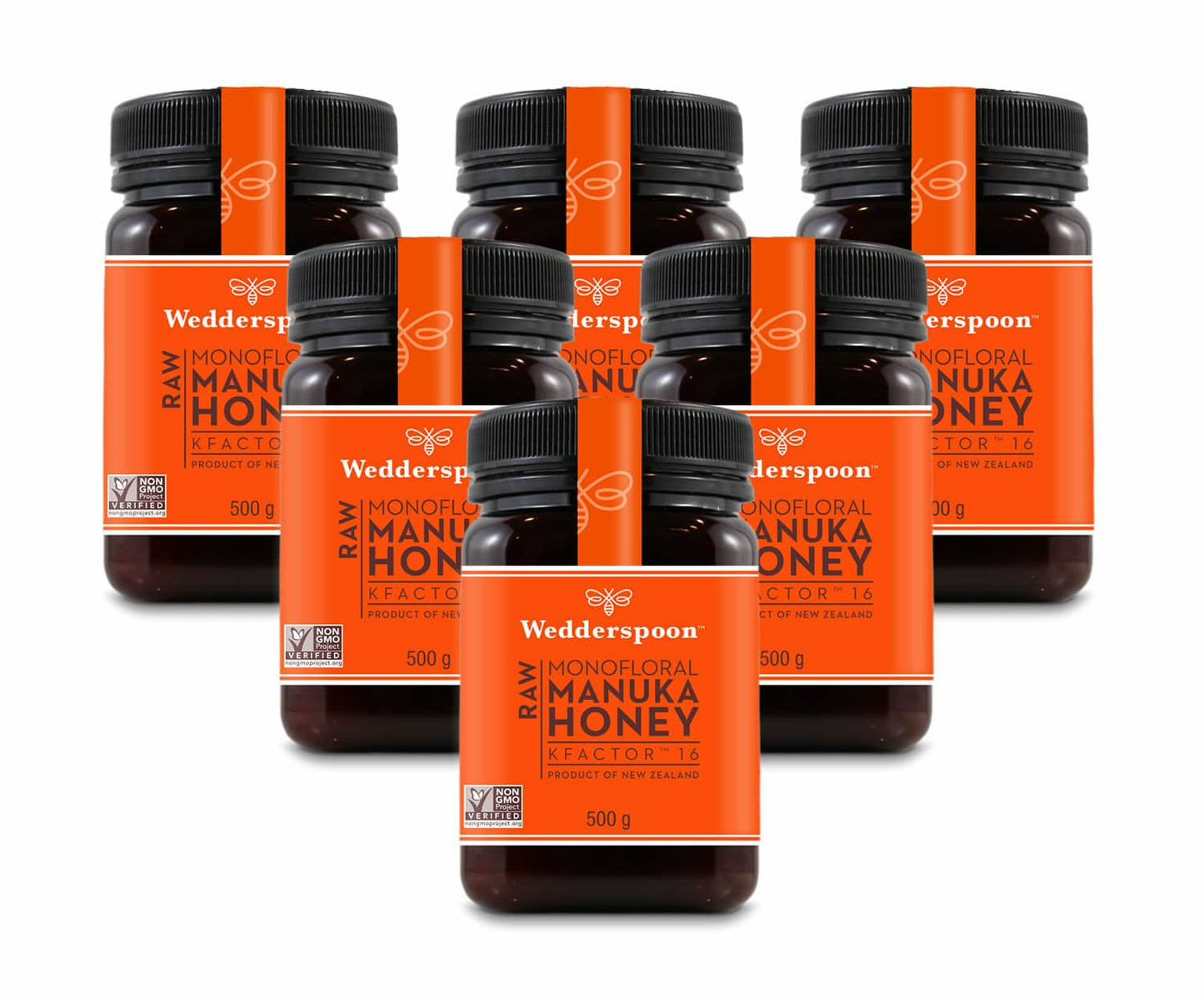 Wedderspoon Raw Manuka Honey KFactor 16+ – 500g