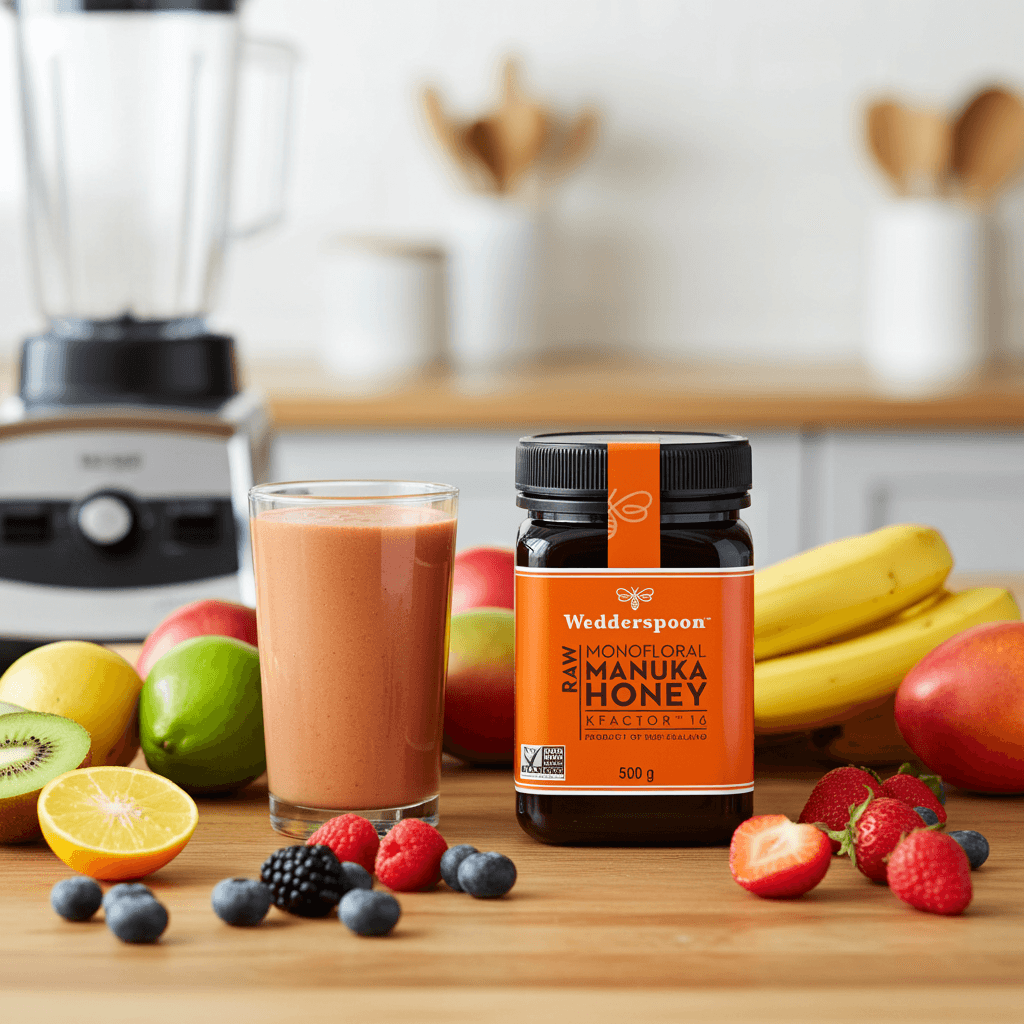 Wedderspoon Raw Manuka Honey KFactor 16+ – 500g