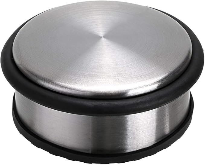 1kg Stainless Steel Door Stop with Non Slip Rubber Base