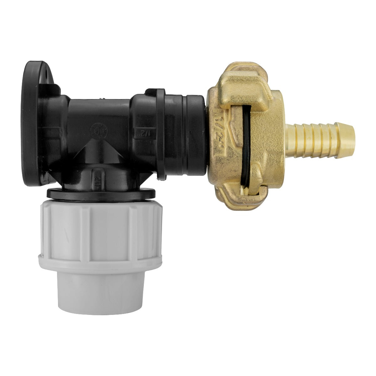 Wall Flange Kit 20mm MDPE - Geka 3/4in Barb BSP Thread Fitting Hose Pipe Fitting