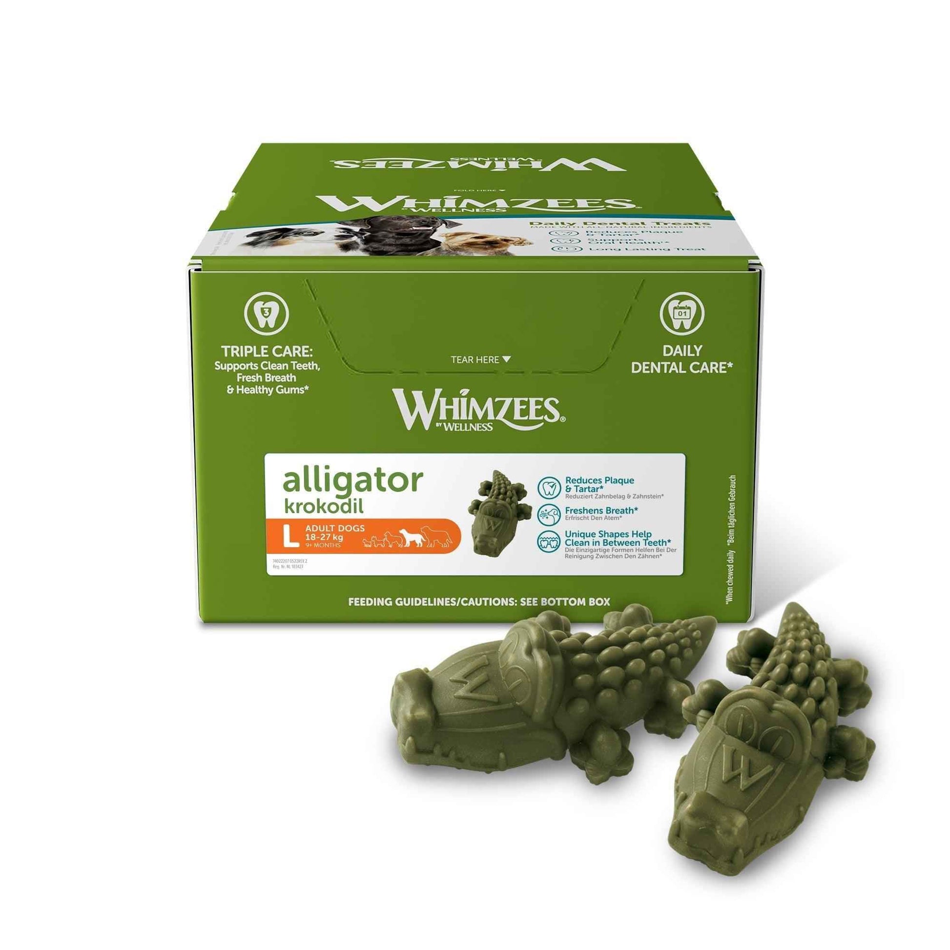 Whimzees Alligator Large - Box of 30