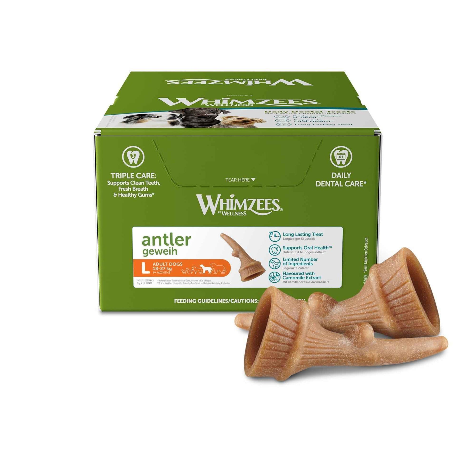 Whimzees Antler Large x22