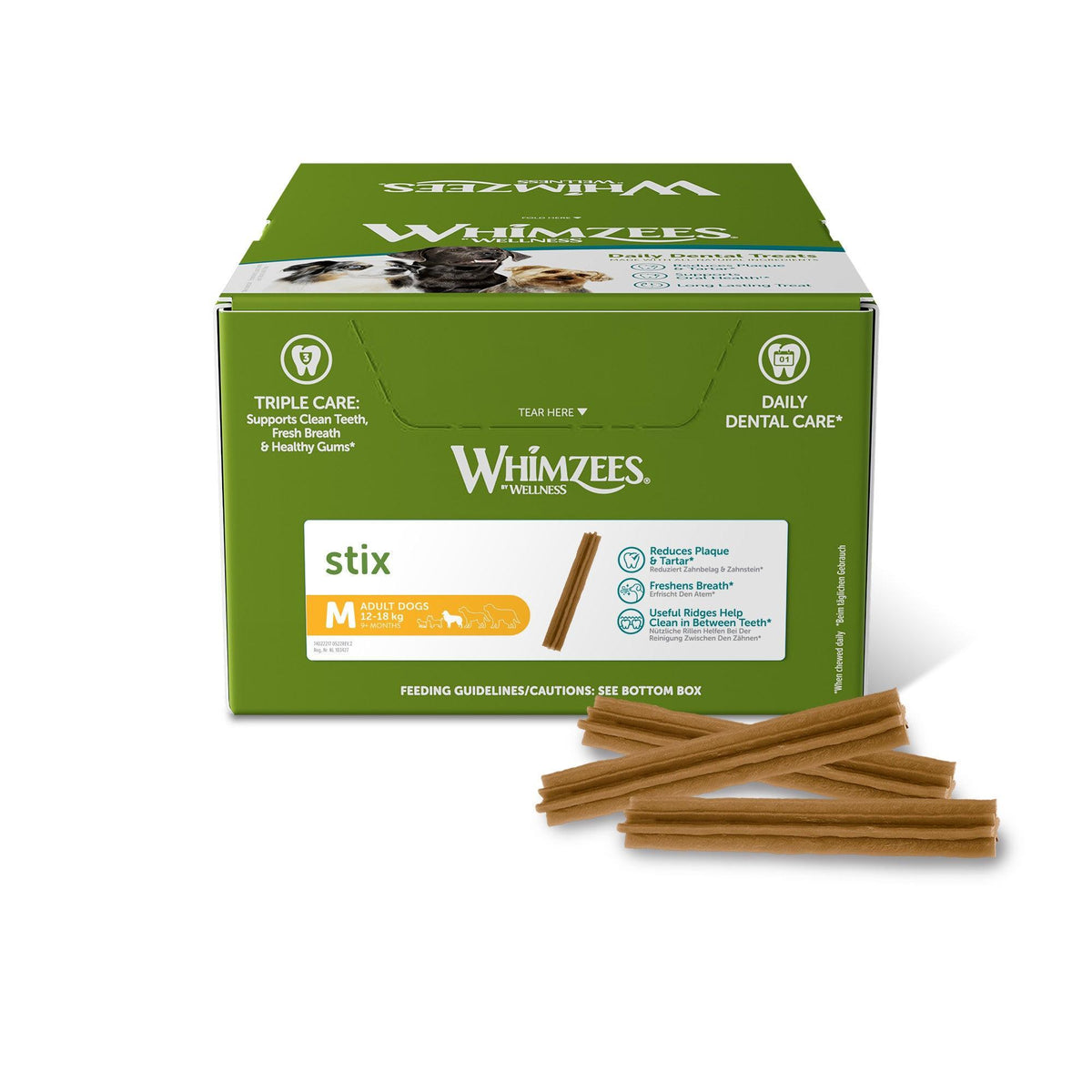 Whimzees Stix Medium - Case of 100