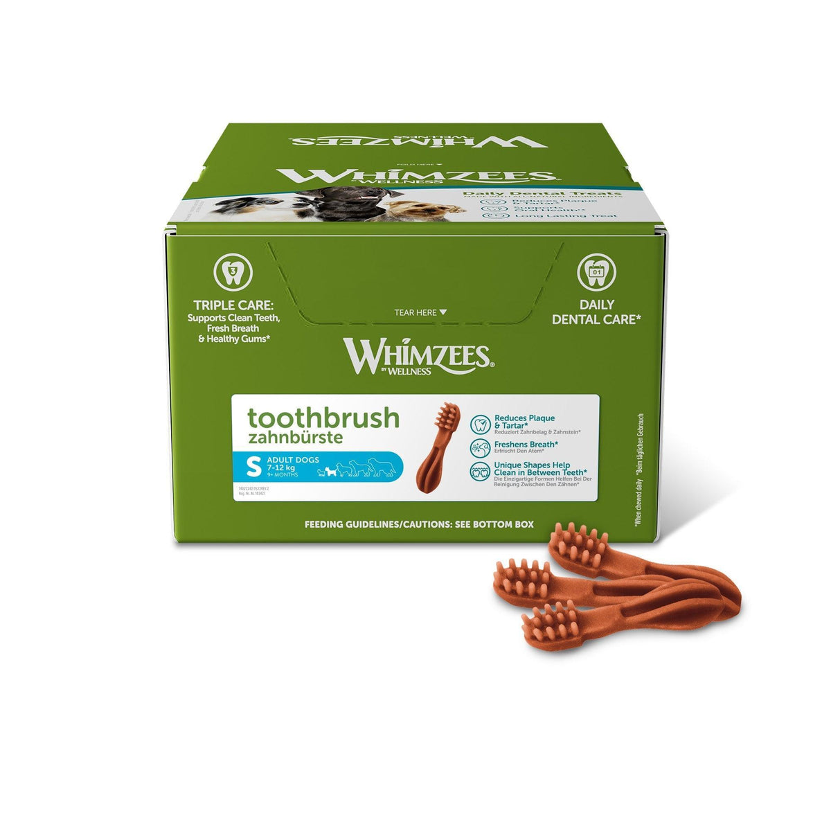 Whimzees Toothbrush Small Box - Case of 150