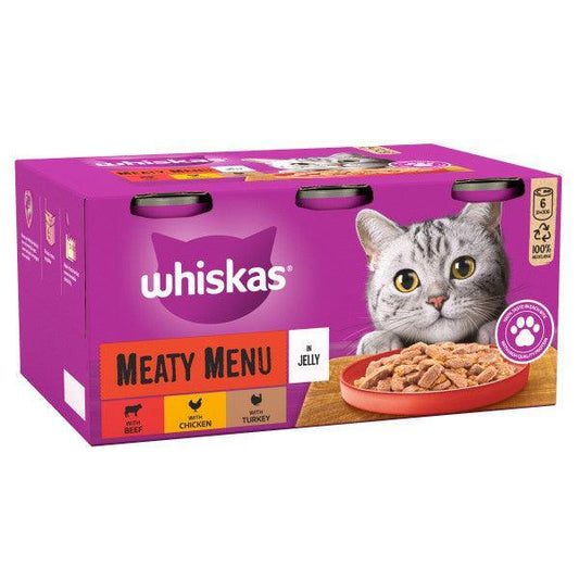 Whiskas 1+ Adult Meaty Menu in Jelly 6x400g