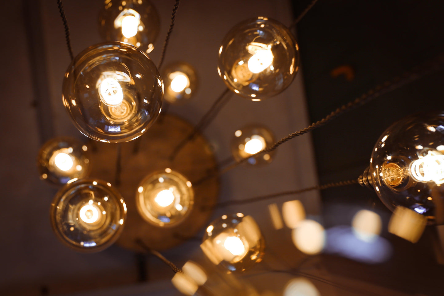 Whiskey Cascade Chandelier 15 lamp holders