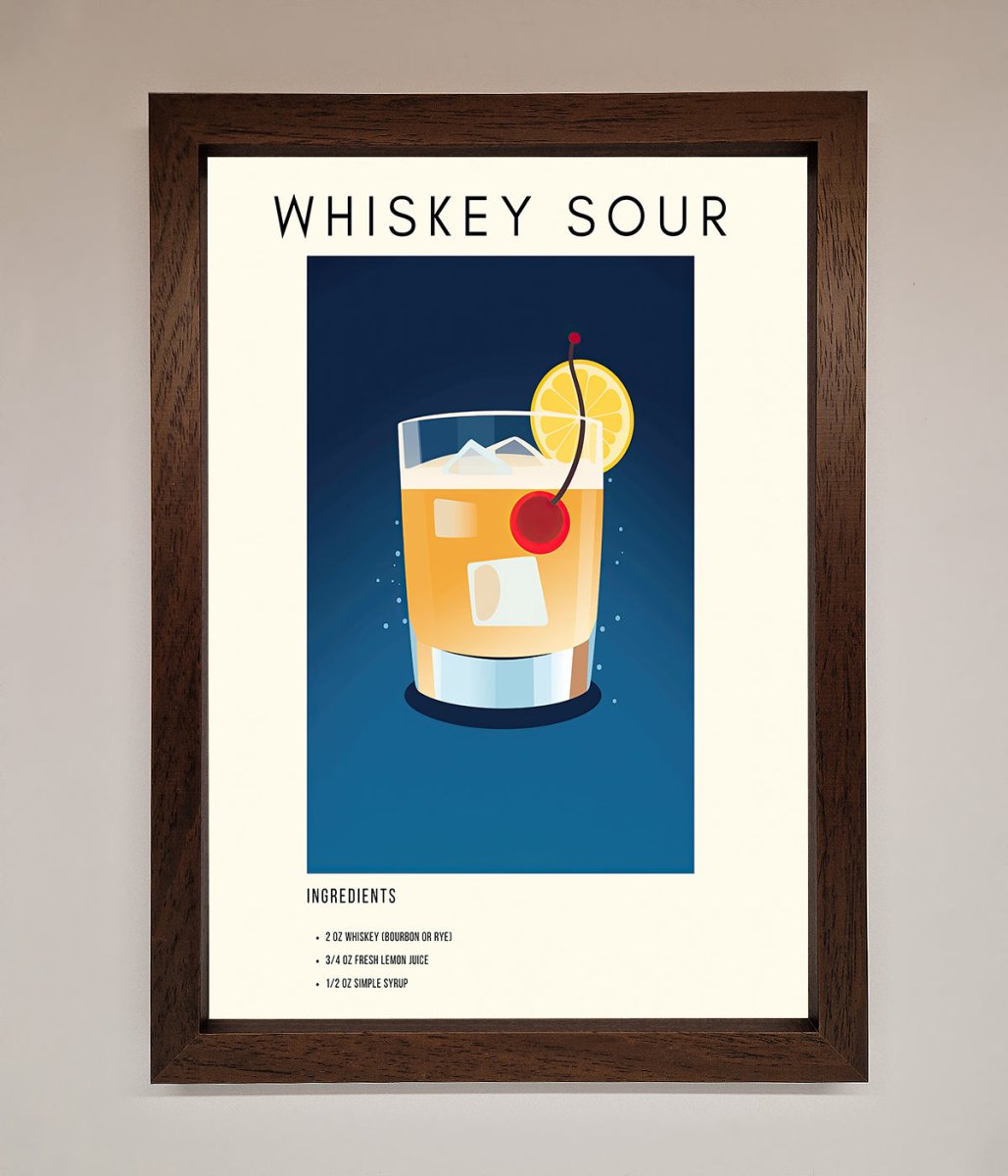 Whiskey Sour Framed Poster
