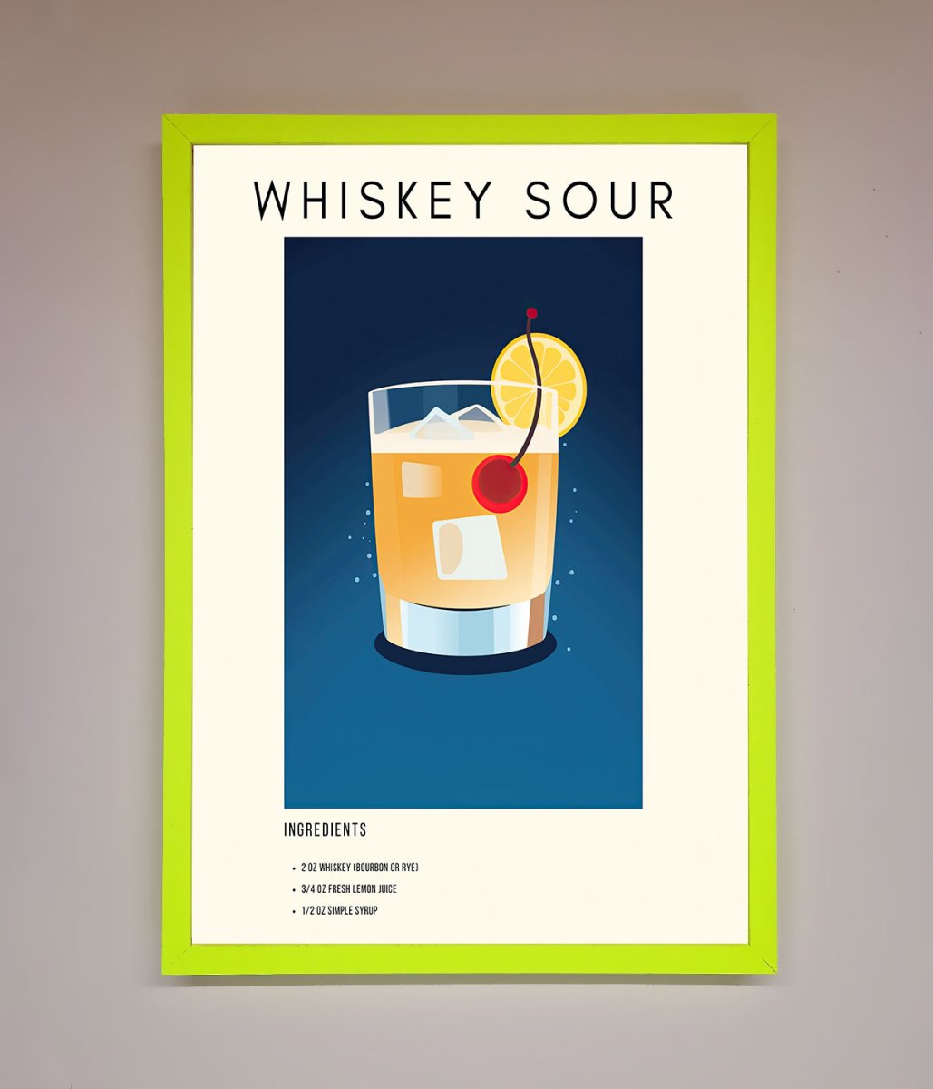 Whiskey Sour Framed Poster