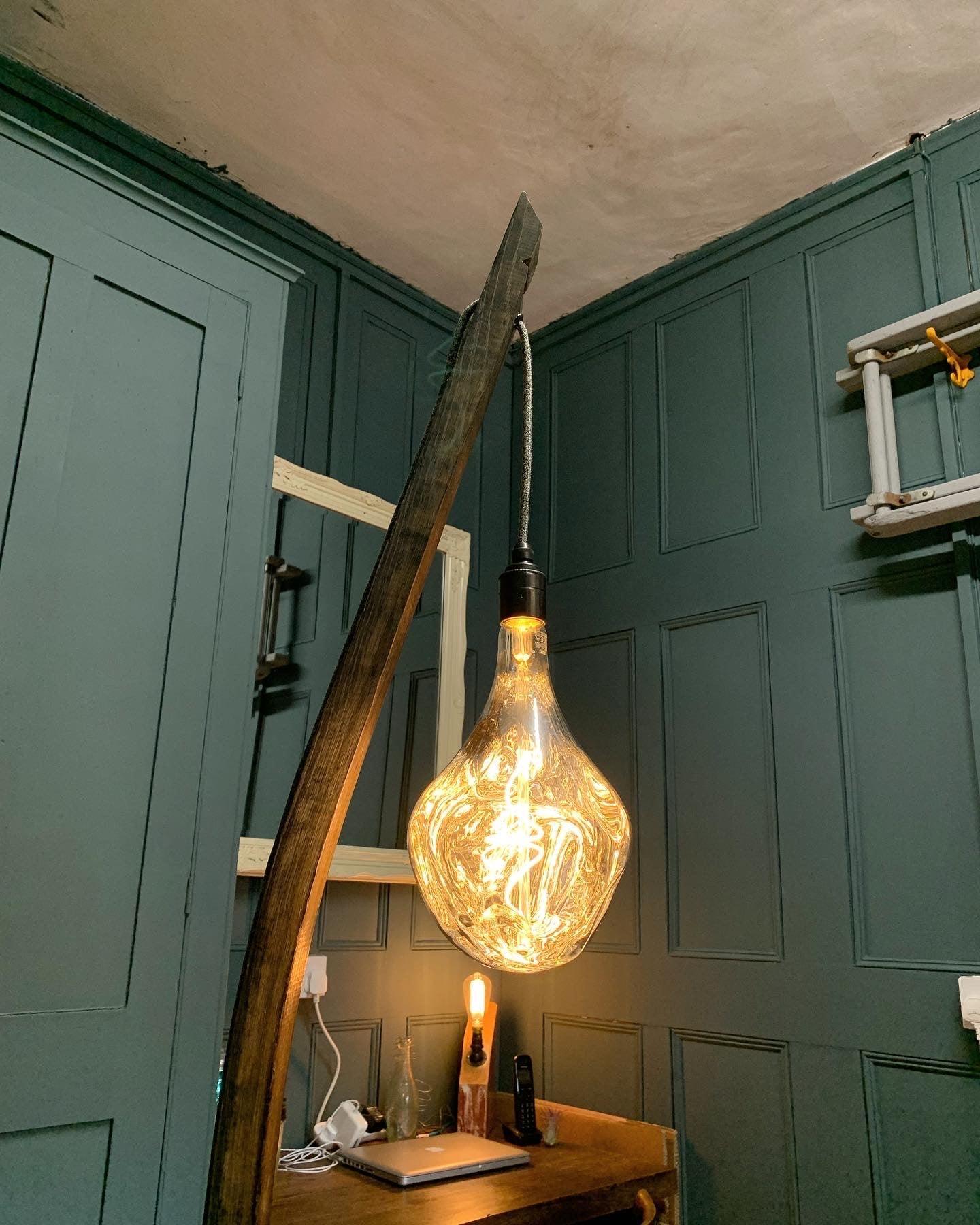 Whiskey Stave Standard Lamp