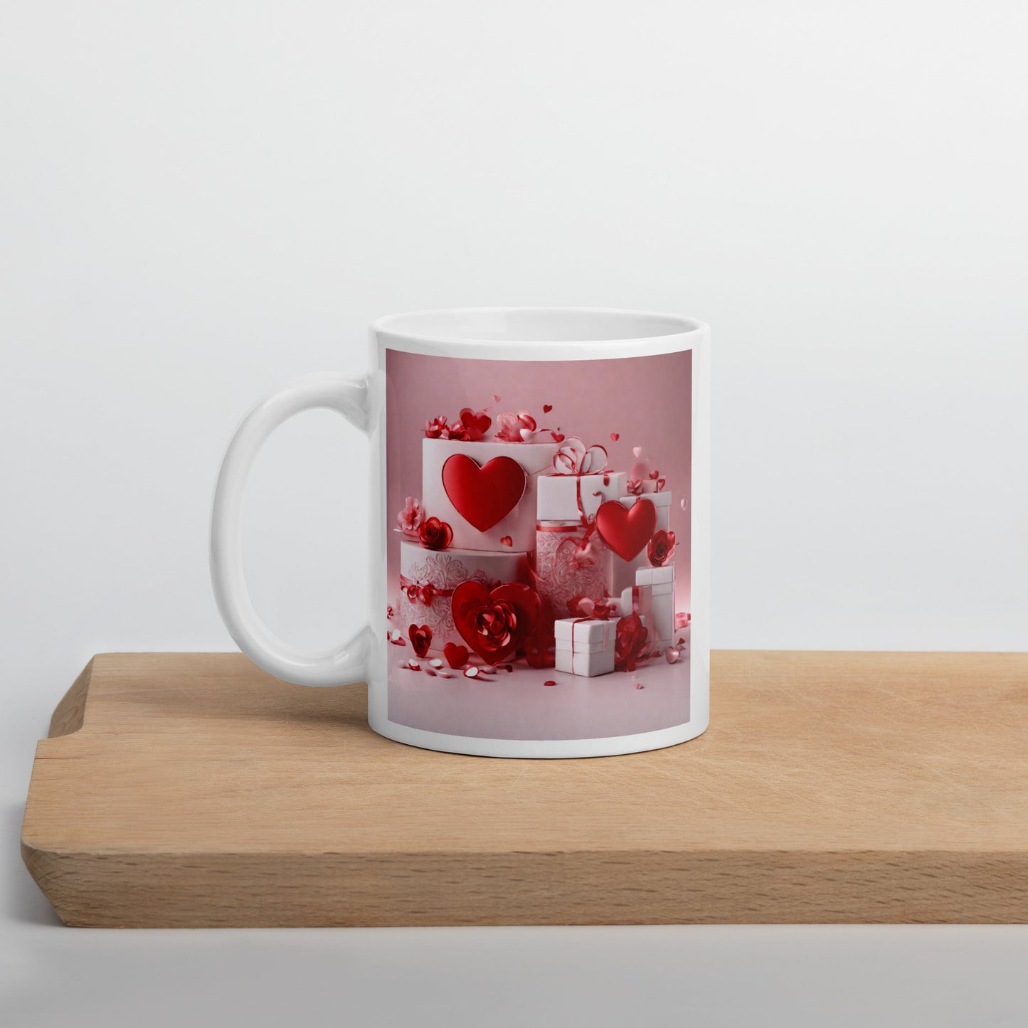 3D Art White Mug — Unique AI Designed Gift