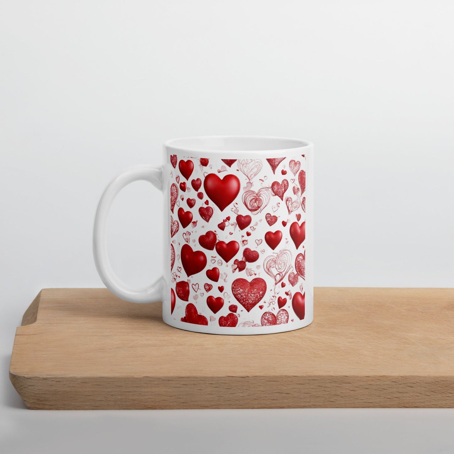 3D Art White Mug — Unique AI Designed Gift