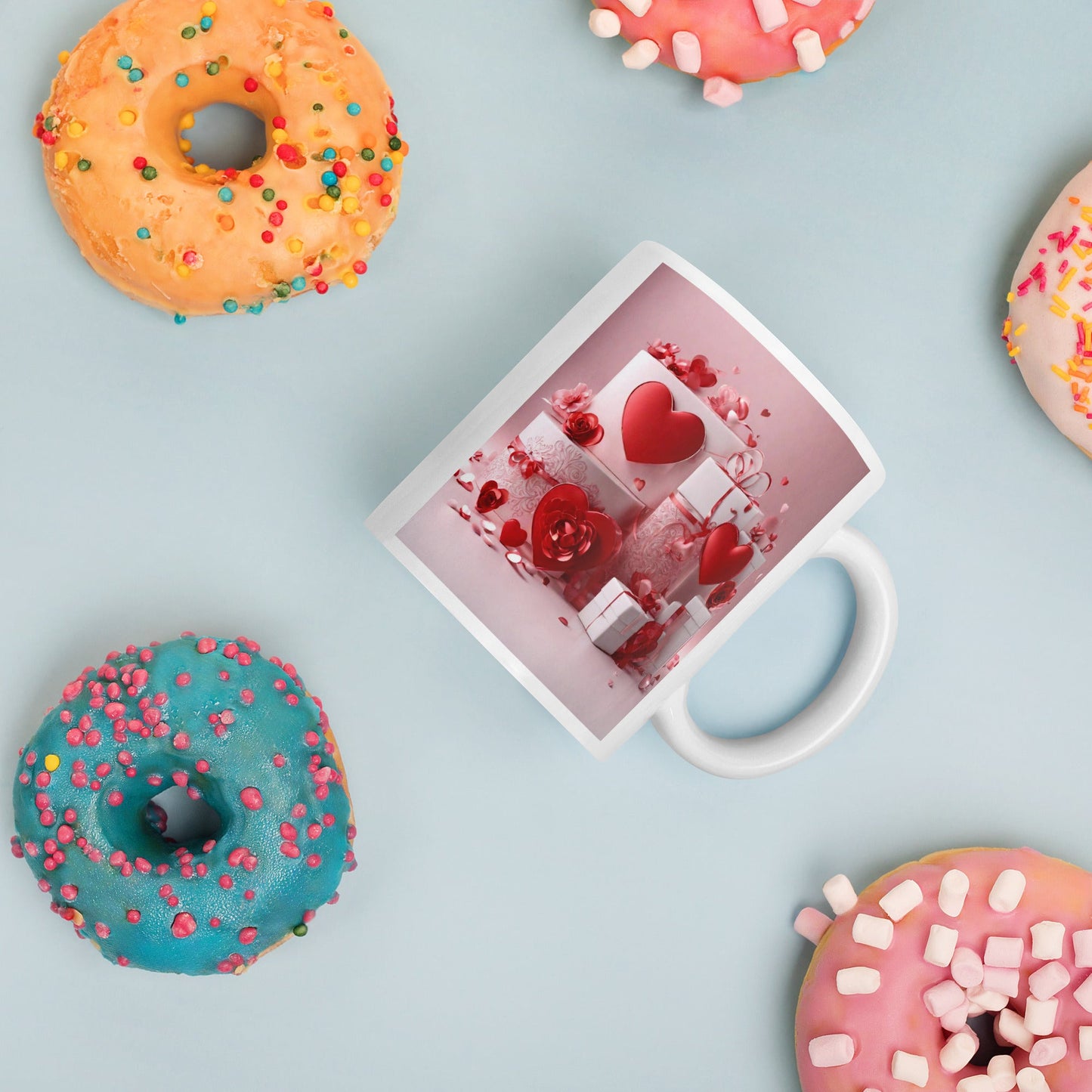 3D Art White Mug — Unique AI Designed Gift