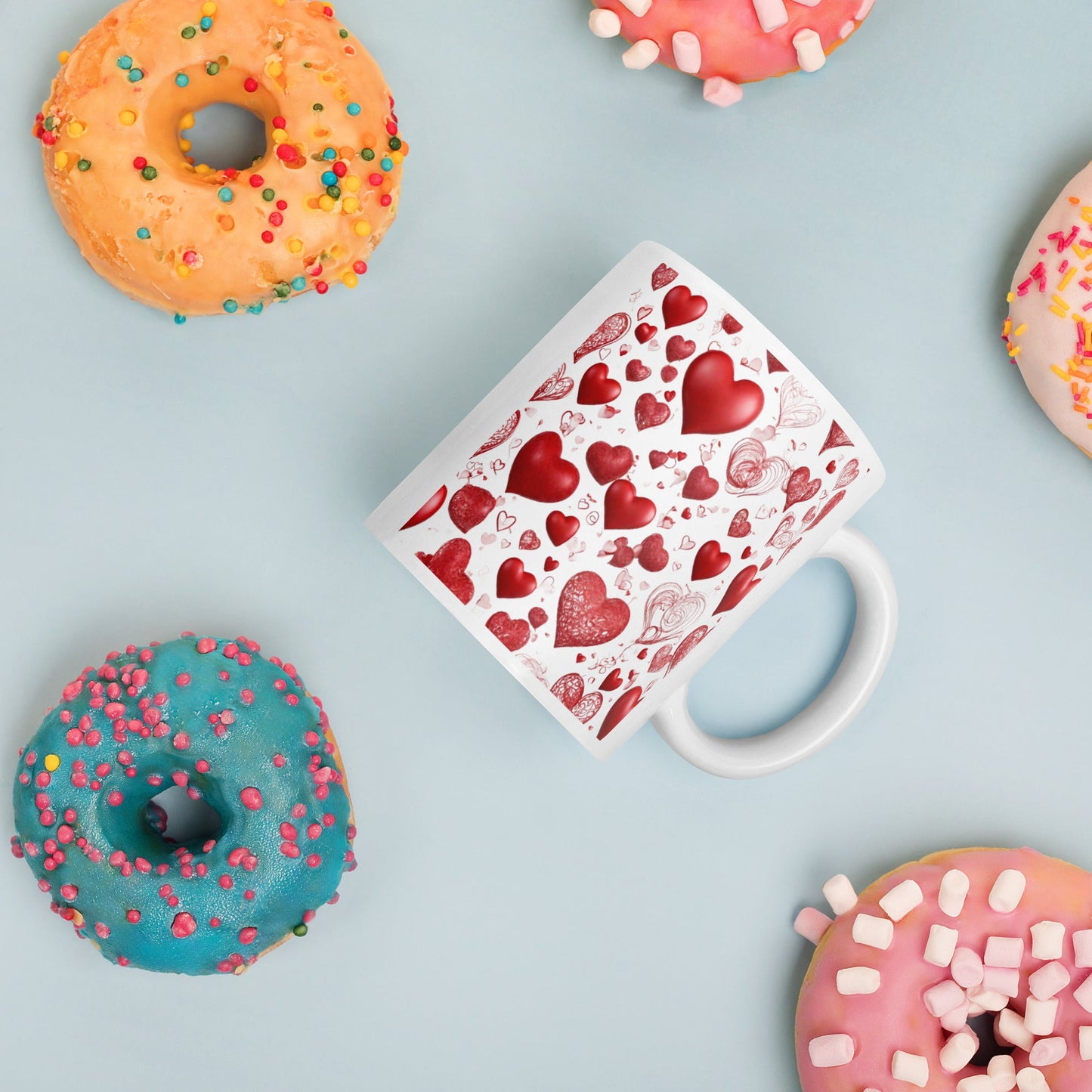 3D Art White Mug — Unique AI Designed Gift