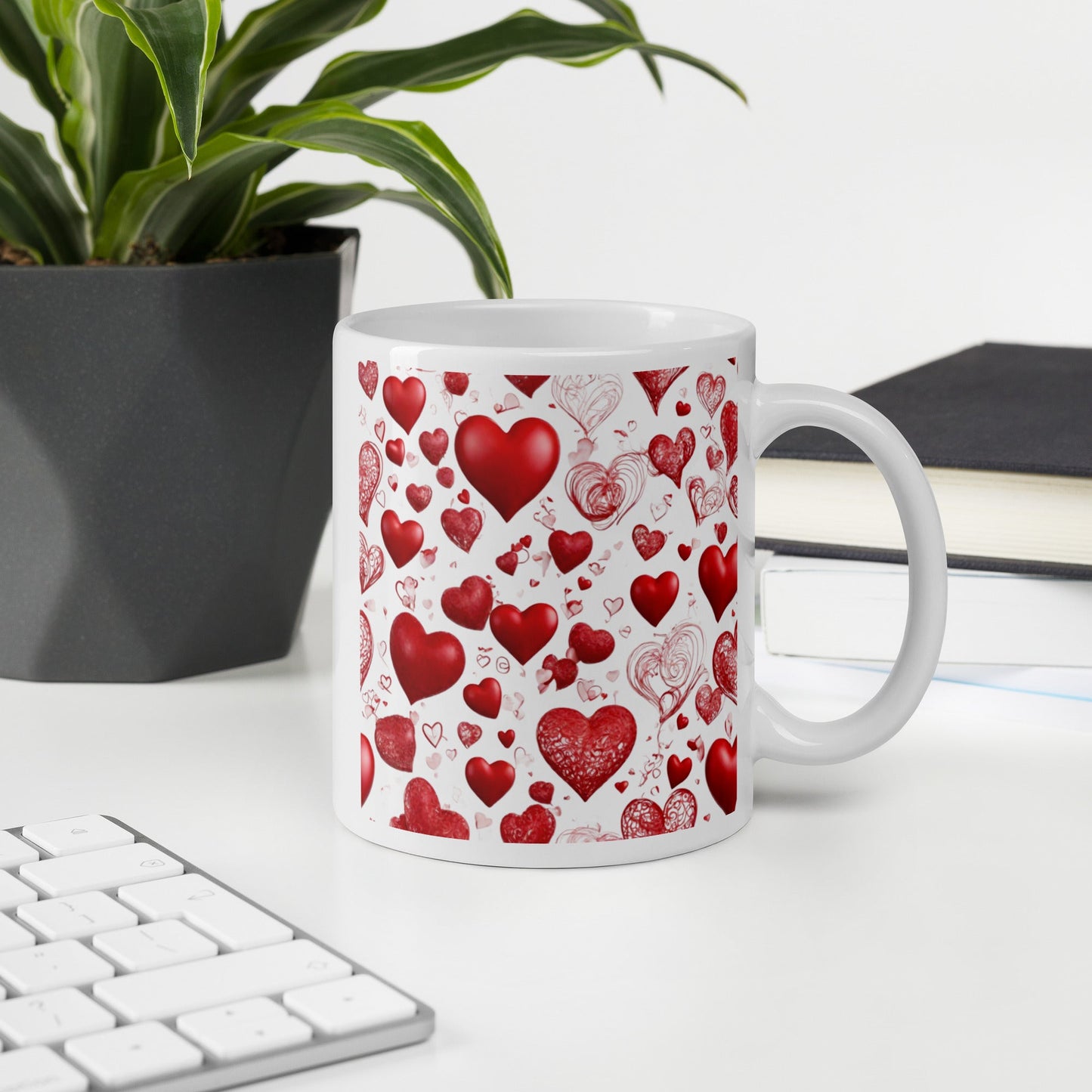 3D Art White Mug — Unique AI Designed Gift